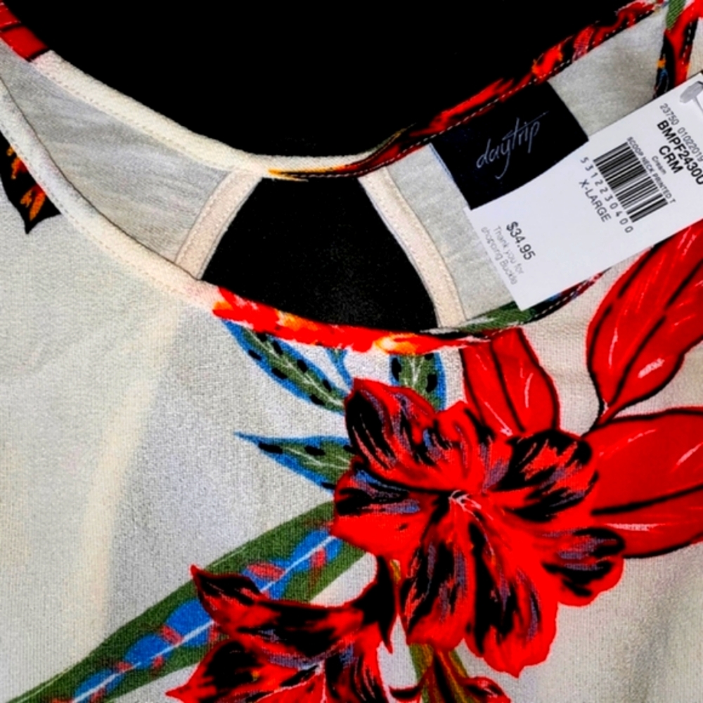 NWT, Buckle Daytrip Floral Blouse, XL